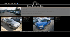 Desktop Screenshot of knudandersenbiler.dk